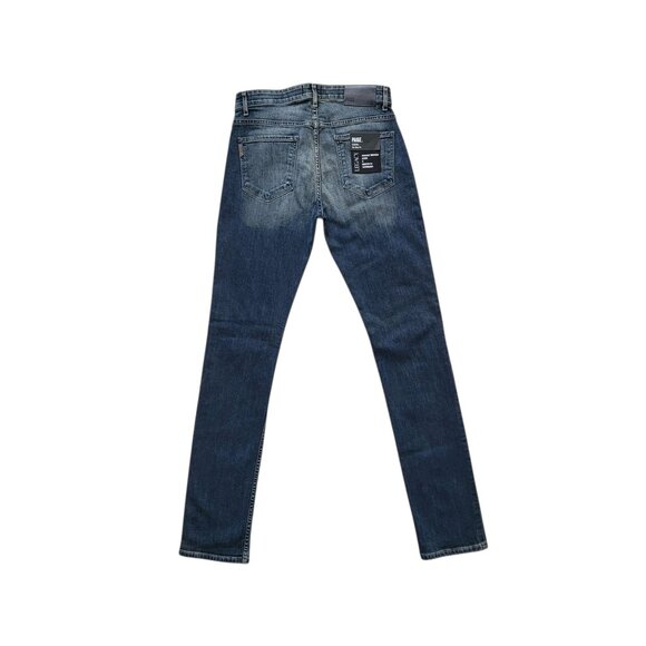 Paige Federal Legacy Slim Fit Jeans Crescent Destructed Wash Men's Size 30 - Picture 2 of 8